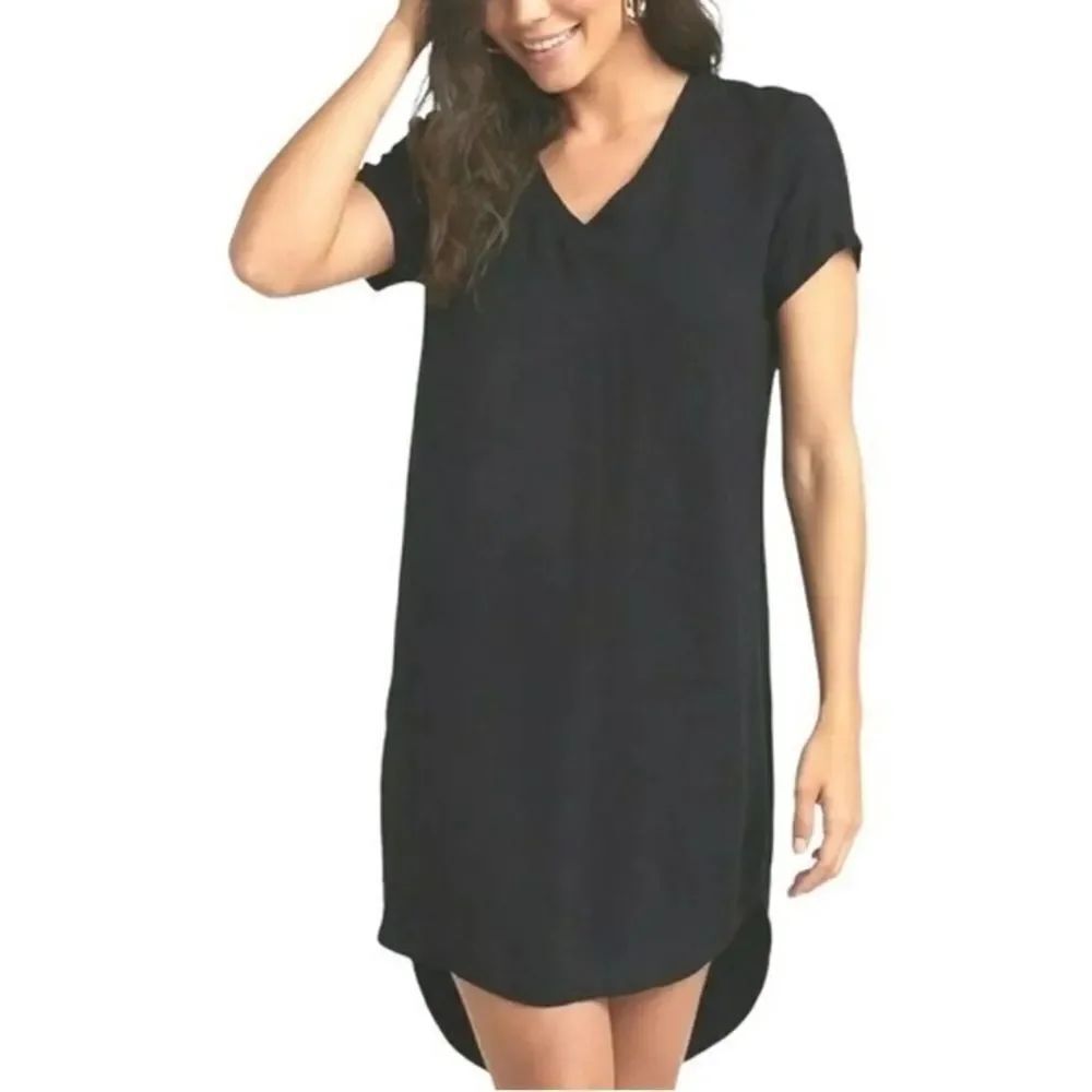 Anthropologie Cloth and Stone Black Tee Shirt Dress Women’s XS